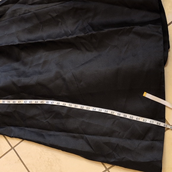 NWT Alfred Sung Bow One-Shoulder Satin Trumpet Gown Black Size 10 - Picture 12 of 14